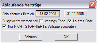 Ablaufende Verträge